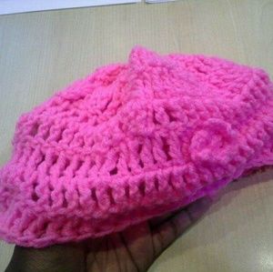 Crochet scarf and hat